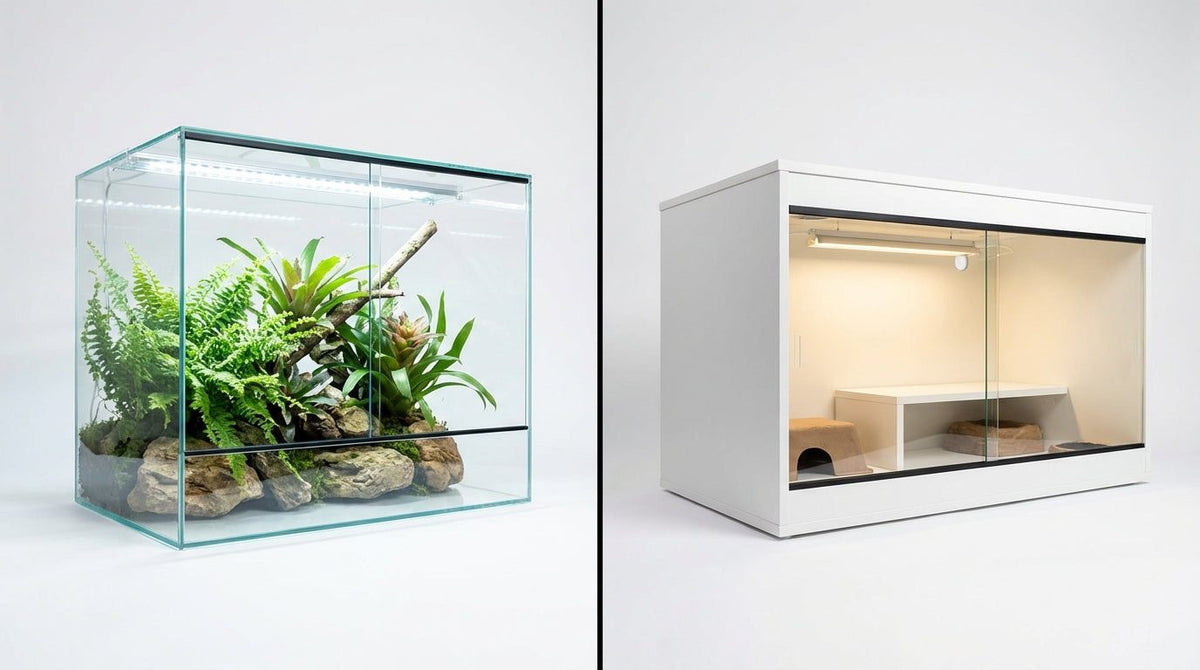 Glass vs. PVC Reptile Enclosures: The Real Differences