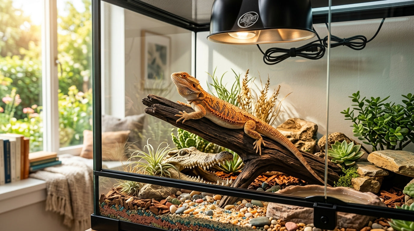 Bearded Dragon Enclosure Setup Essentials: Equip Your Habitat for Heat and Comfort ☀️