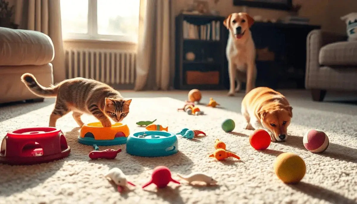 Unleash Your Furry Friend's Playtime: Choosing Safe Self-Play Toys for Cats That Won't Endanger Dogs