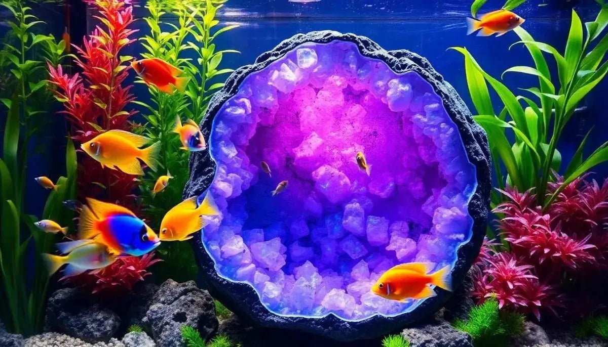Unleash the Beauty of Geode Aquarium Decor: A Sparkling Addition to Your Underwater Oasis - Talis Us