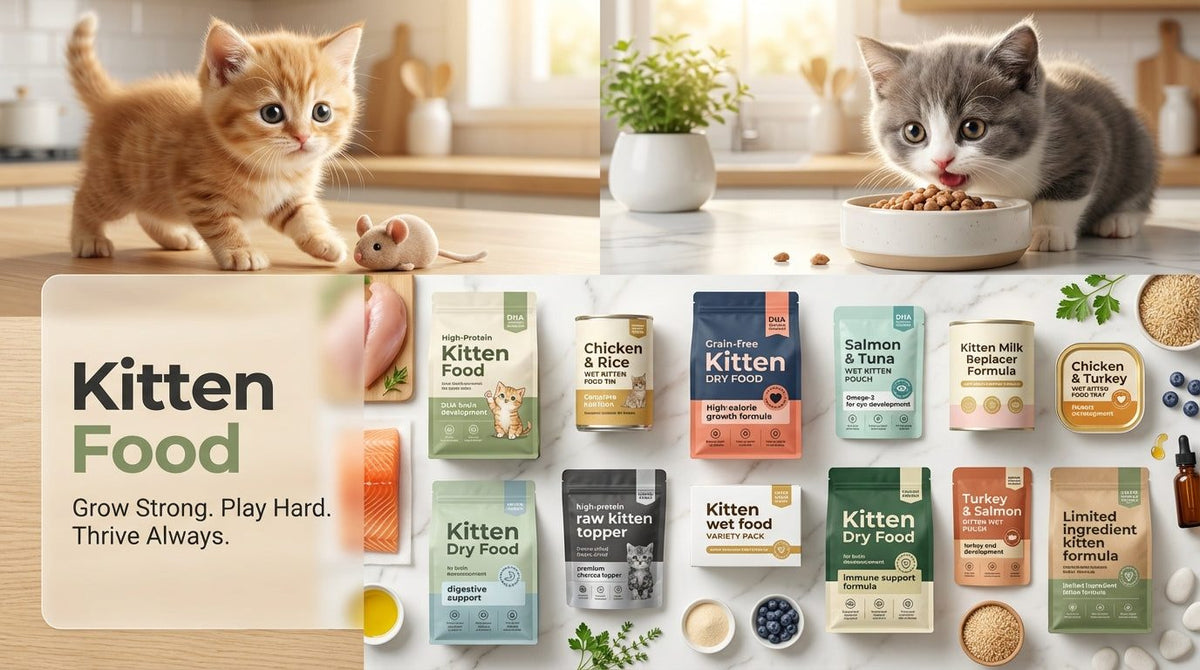 Kitten Food Collection healthy growth development nutrition