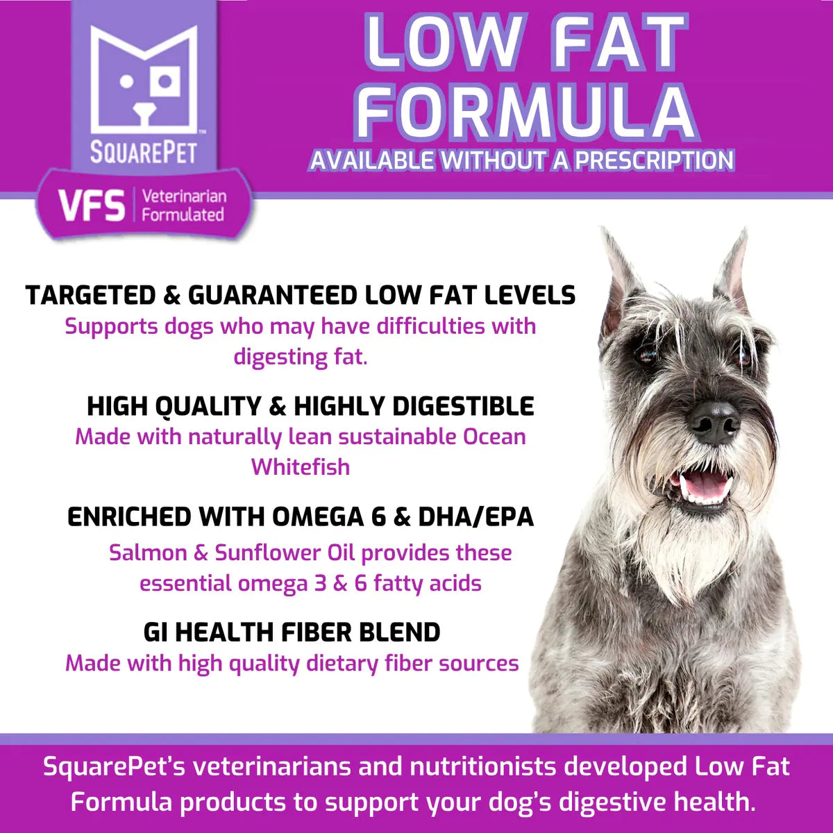 SquarePet VFS Canine Low Fat Formula Wet Dog Food 12/13OZ