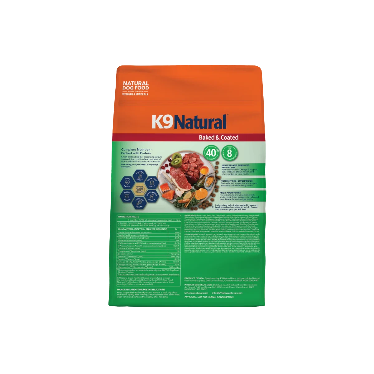K9 Natural Baked & Coated Grass-Fed Red Dog Food