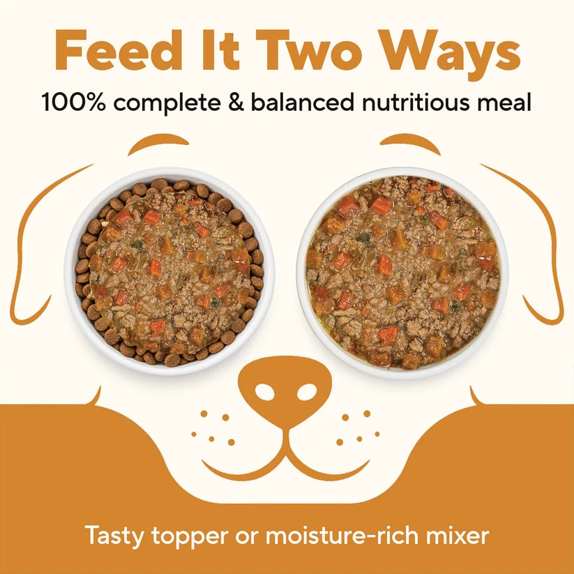 Dave's Homestyle Meal Grain-Free Goat Milk, Chicken Dinner Gently Cooked Dog Food 10 Pack - 9 oz Pouches