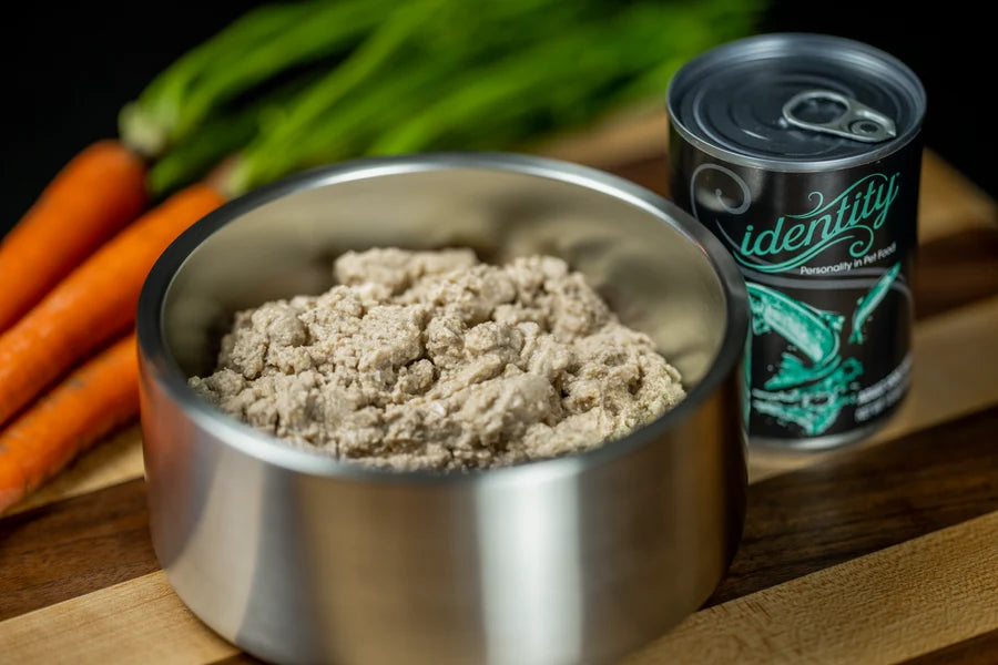 Identity 95% Sustainable Atlantic Salmon, Salmon Broth & Herring Pâté Wet Dog Food 12/13OZ