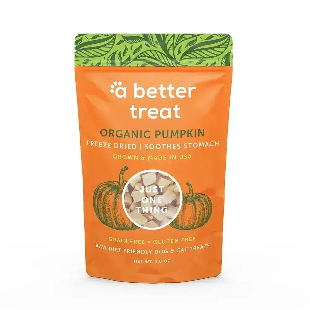 A Better Treat Freeze Dried Raw USDA Organic Pumpkin Dog and Cat Treats - Talis Us