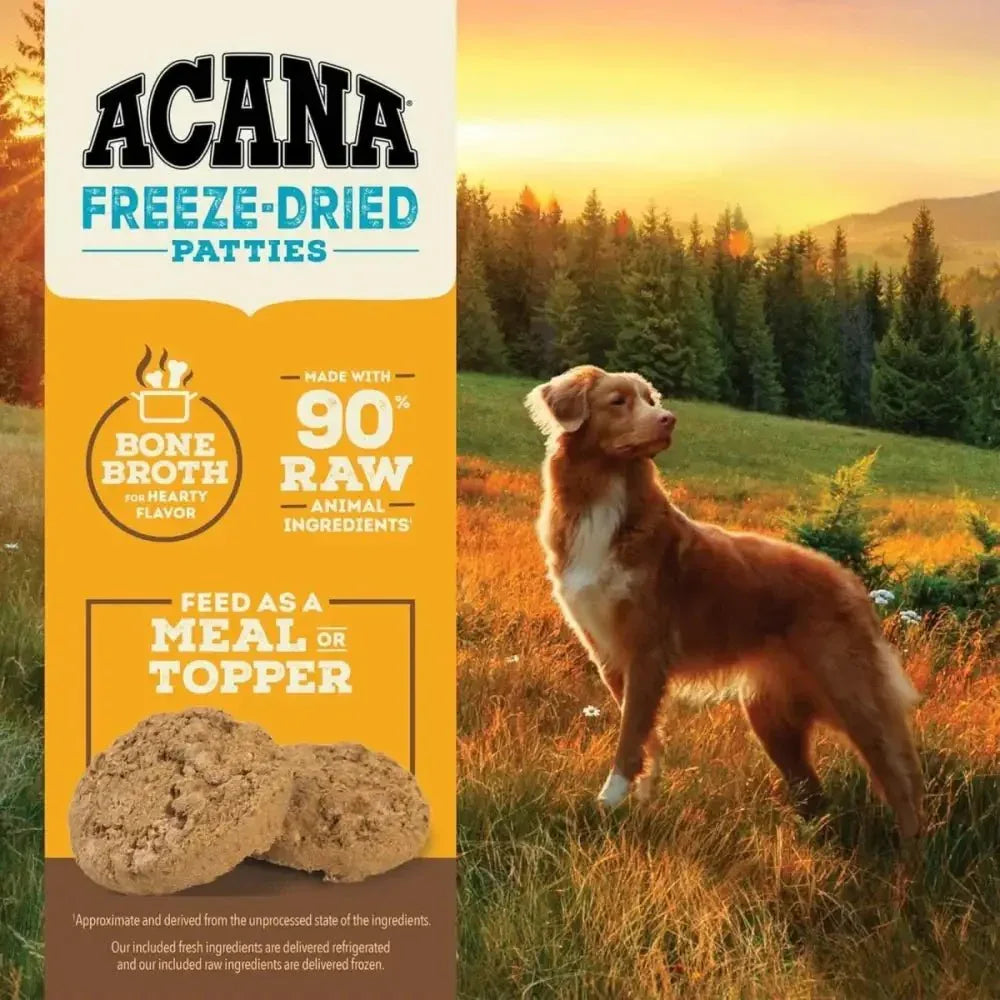 ACANA Free - Run Chicken Patties Freeze - Dried Dog Food & Topper 14 oz - Talis Us