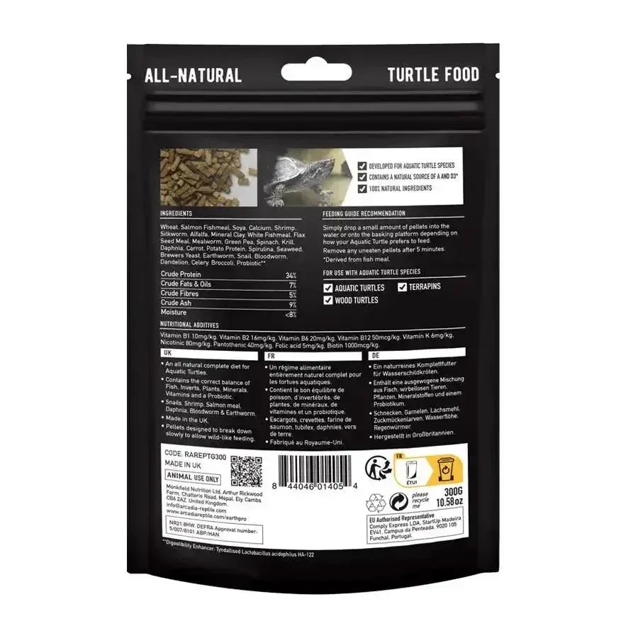 Arcadia TurtleGold Aquatic Turtle Food 10.58 Oz - Talis Us