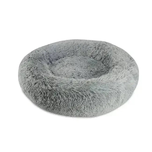 Arlee Shaggy Donut Anti Anxiety Warming Cozy Soft Dog Bed - Talis Us