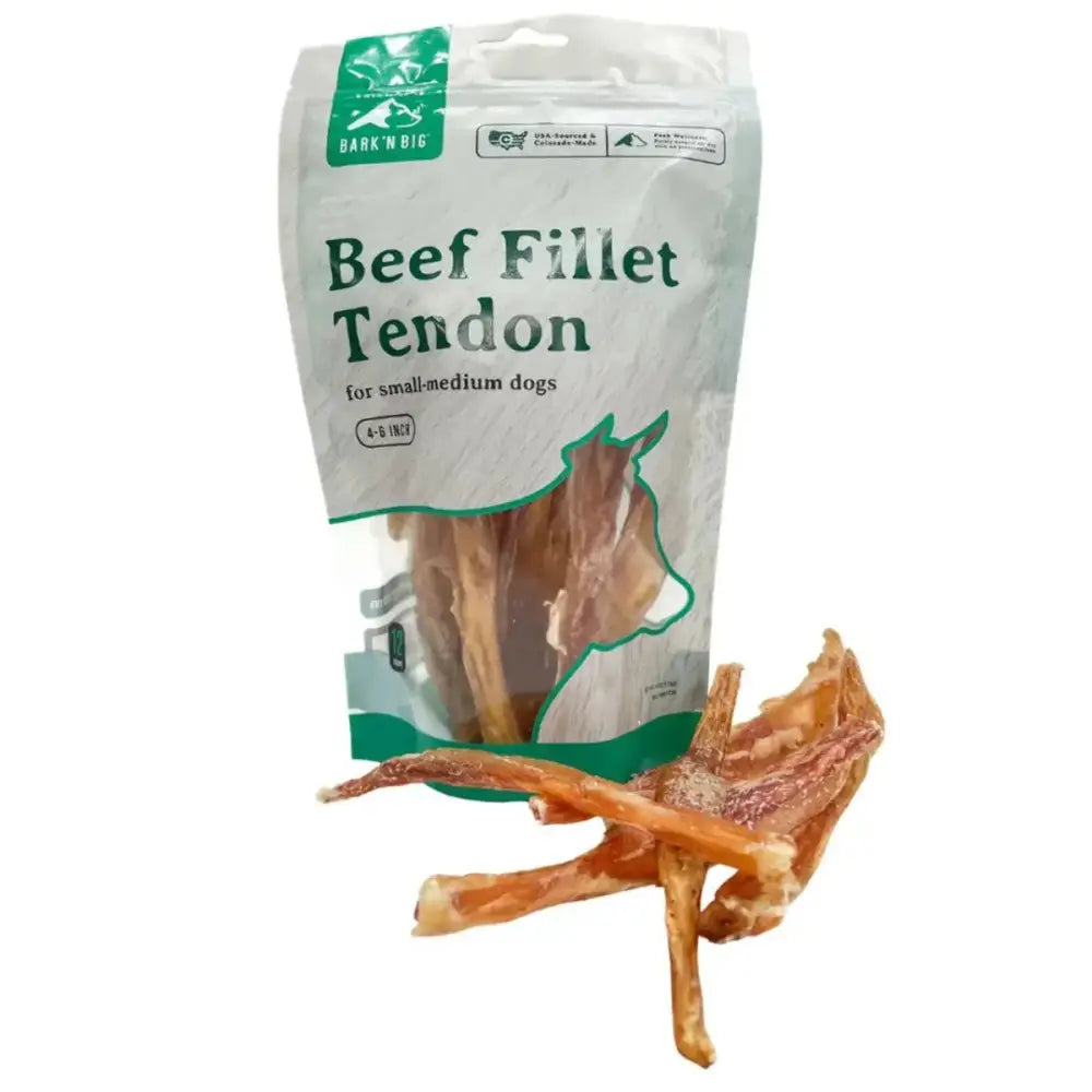 BarkNBig Beef Tendon Fillet Dog Treats 12ct - Talis Us