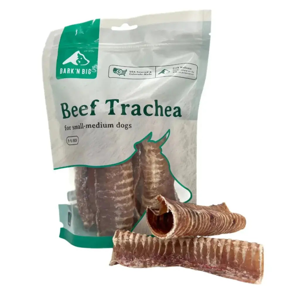 BarkNBig Beef Trachea Dog Treats 5 - 6" 4ct - Talis Us
