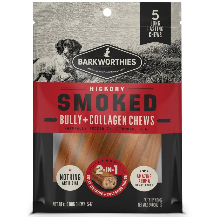 Barkworthies Smoked Bully+Collagen Dog Chew - Talis Us