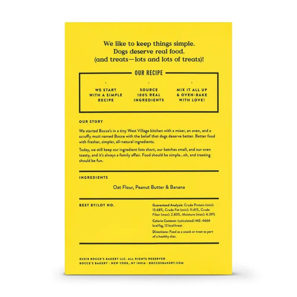 Bocce's Bakery PB + Banana 14oz Biscuit Boxes Dog Treats - Talis Us