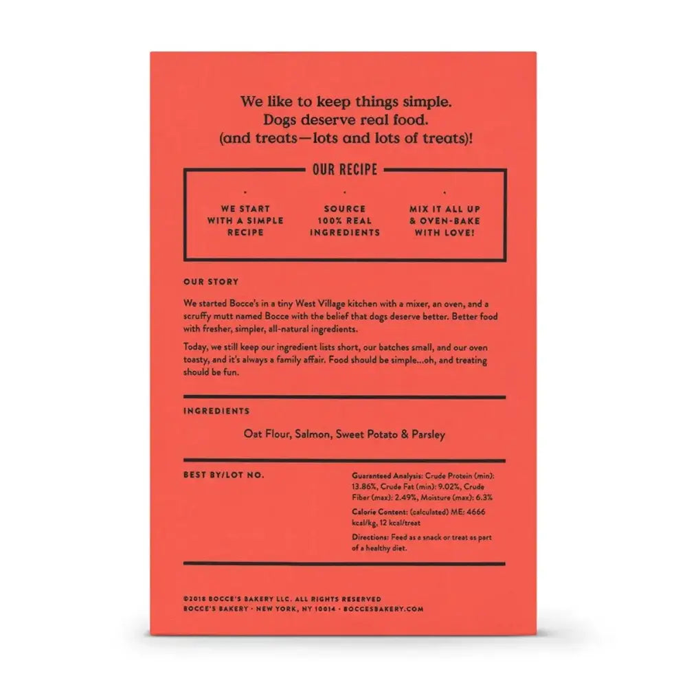 Bocce's Bakery Salmon 14oz Biscuit Boxes Dog Treats - Talis Us