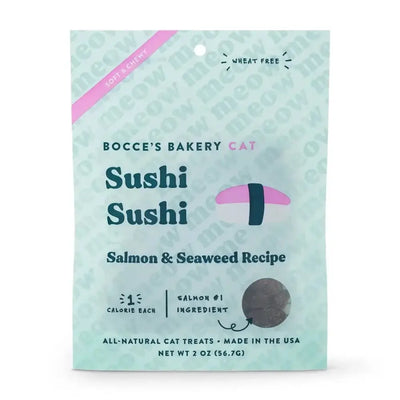Bocce's Bakery Sushi Sushi 2oz Soft & Chewy Cat Treats - Talis Us