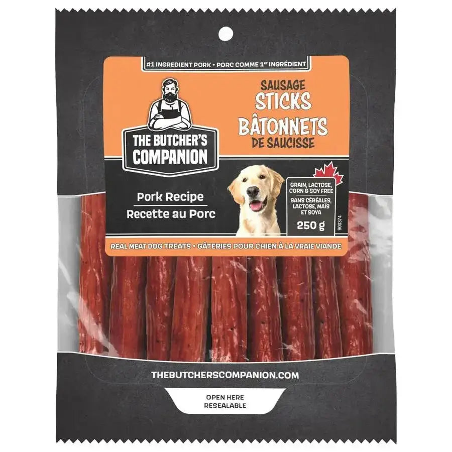 The Butcher's Companion Dog Treats Pork Recipe Sausage 8.8oz - Talis Us
