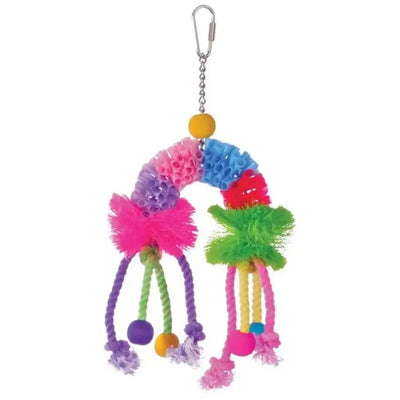 Calypso Creations Over the Rainbow Bird Toy Multi-Color 1ea/4.5 In X 9 in Prevue Pet CPD