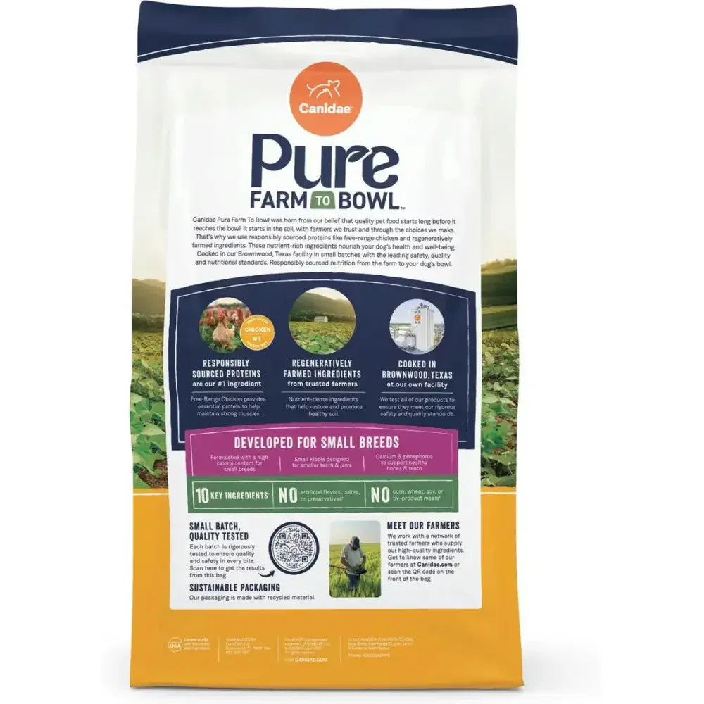 CANIDAE PURE Farm to Bowl Small Breed Chicken Dry Dog Food - Talis Us