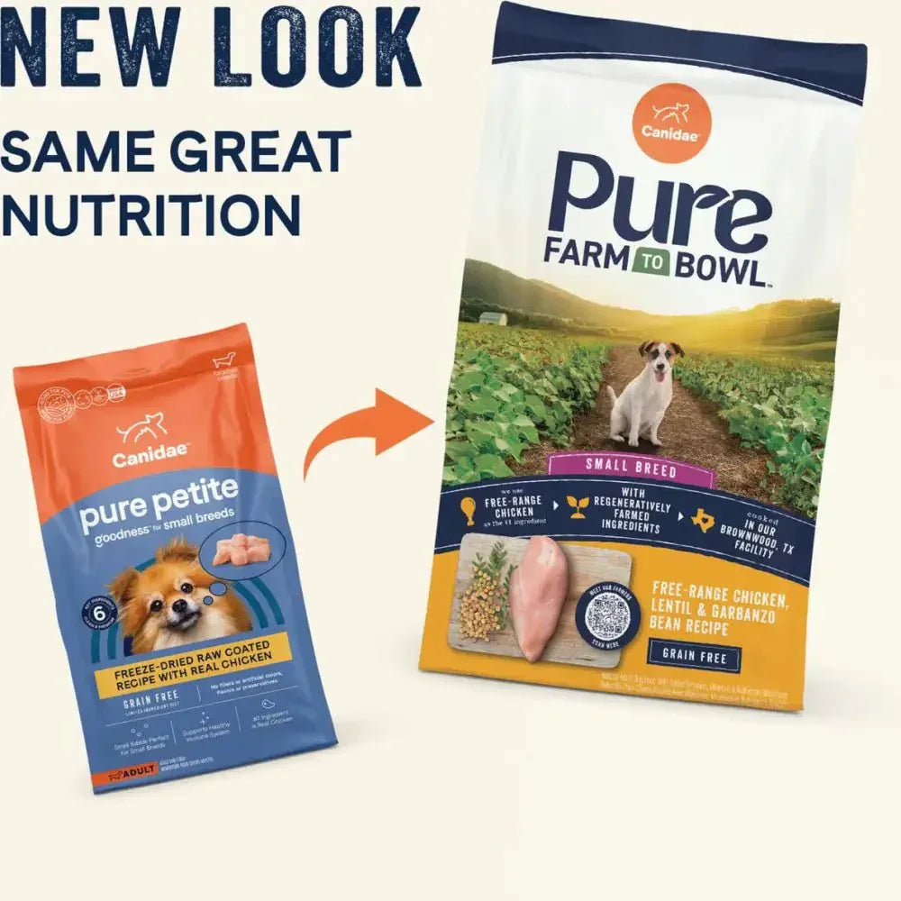 CANIDAE PURE Farm to Bowl Small Breed Chicken Dry Dog Food - Talis Us