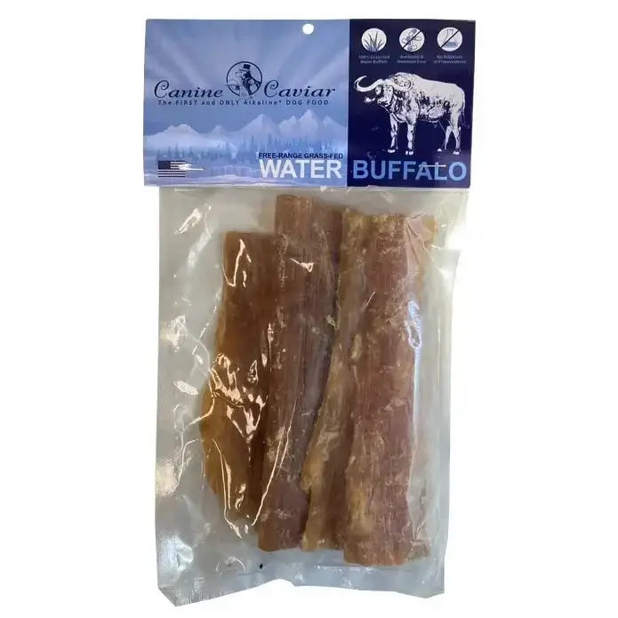 Canine Caviar Water Buffalo Paddywack Dog Treats 4pk, 6" - Talis Us
