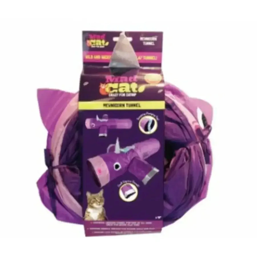 Cosmic Cat Mad Cat Mewnicorn Tunnel Cat Toy 38 in Cosmic
