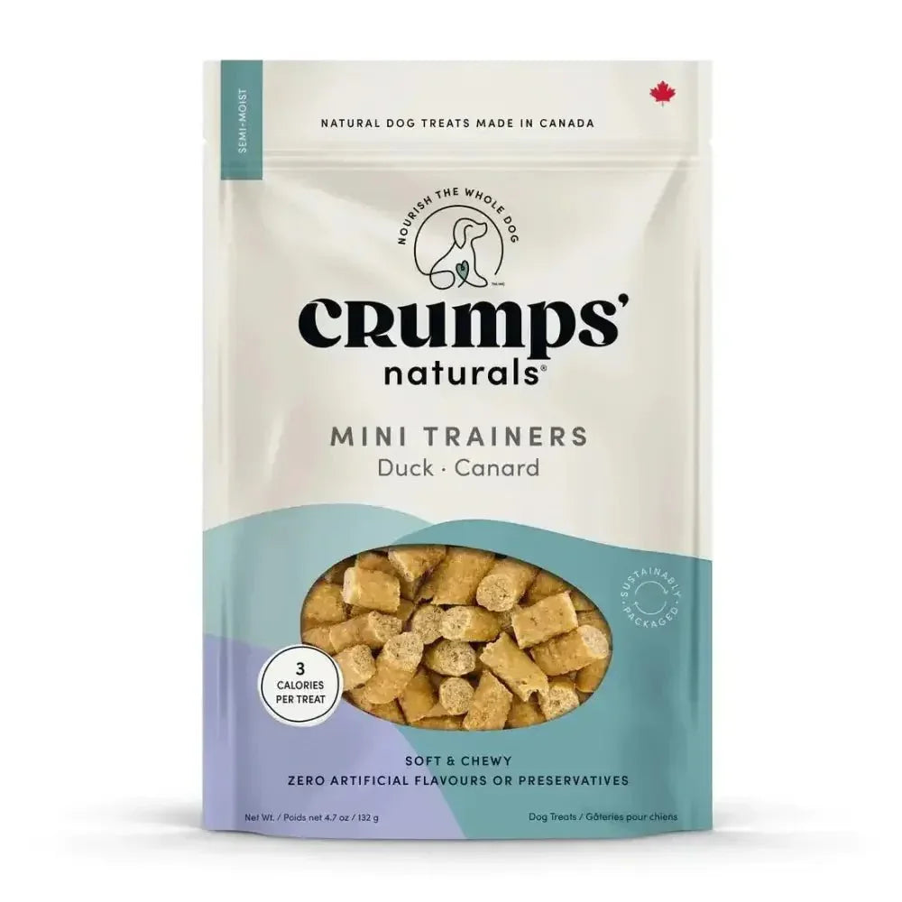 Crump's Naturals Semi Moist Duck Mini Trainers Dog Treats - Talis Us