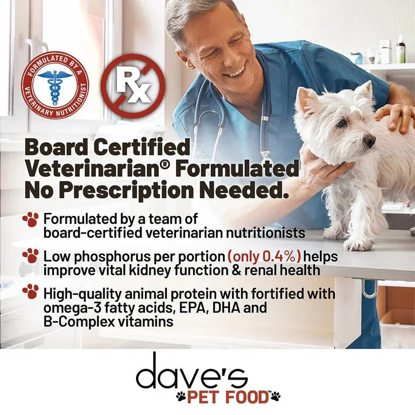 Dave's Pet Food Restricted Phosphorus Dog Food, 13oz - Talis Us