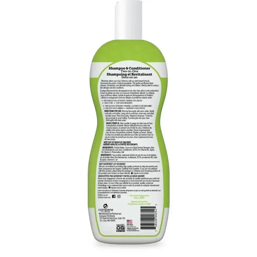 Espree 2in1 Intense Itch Relief Dog Shampoo 20 oz - Talis Us