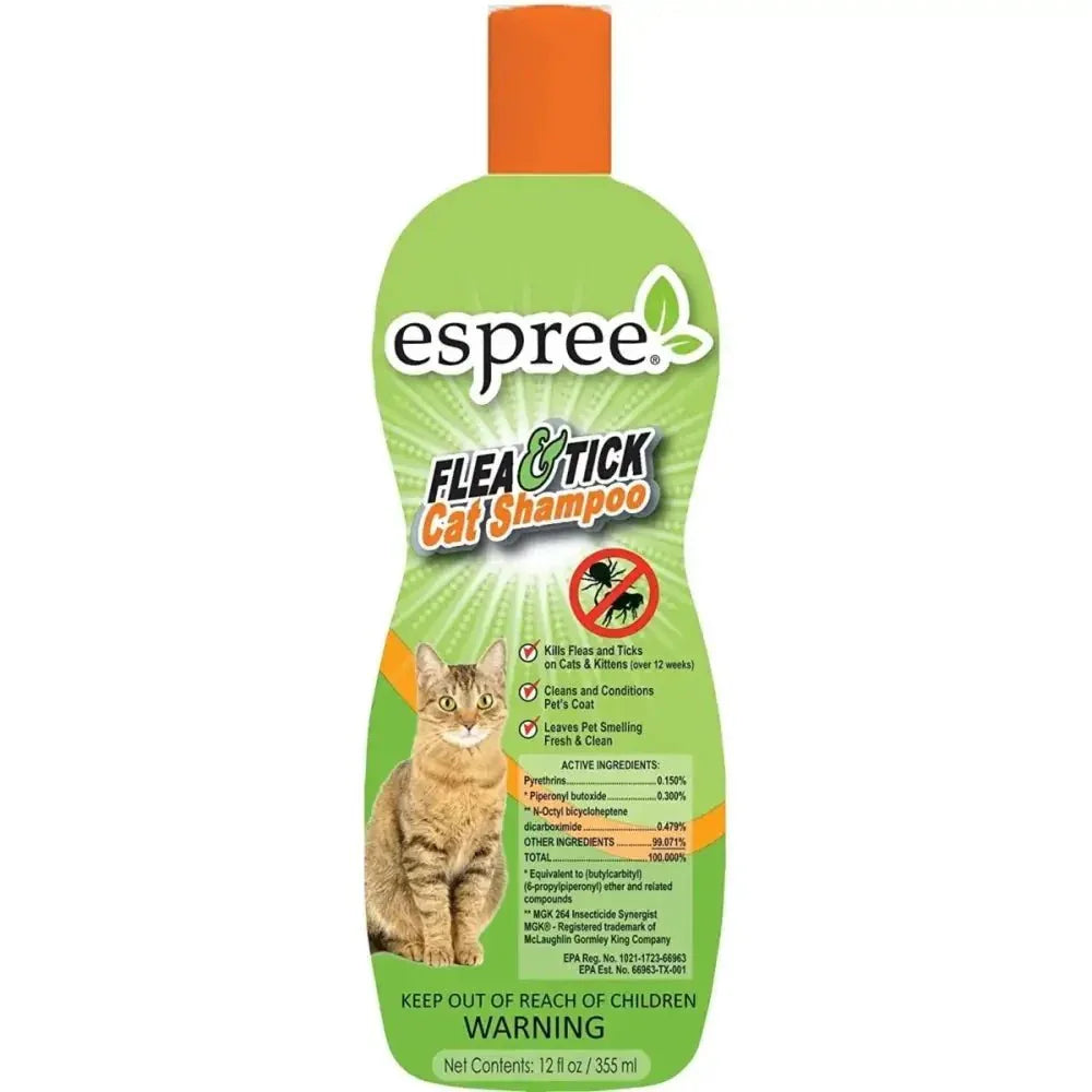 Espree Flea & Tick Cat Shampoo 12oz - Talis Us