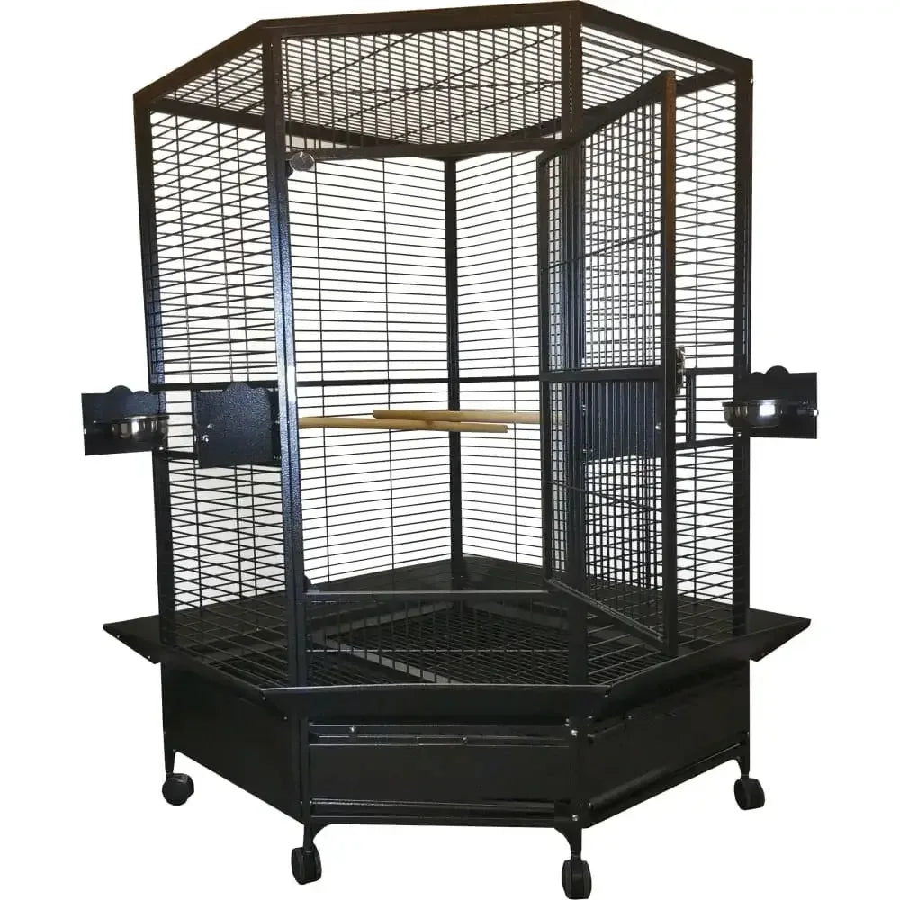 Extra Large Corner Bird Cage 42"x42"x73" A&E Cage Company