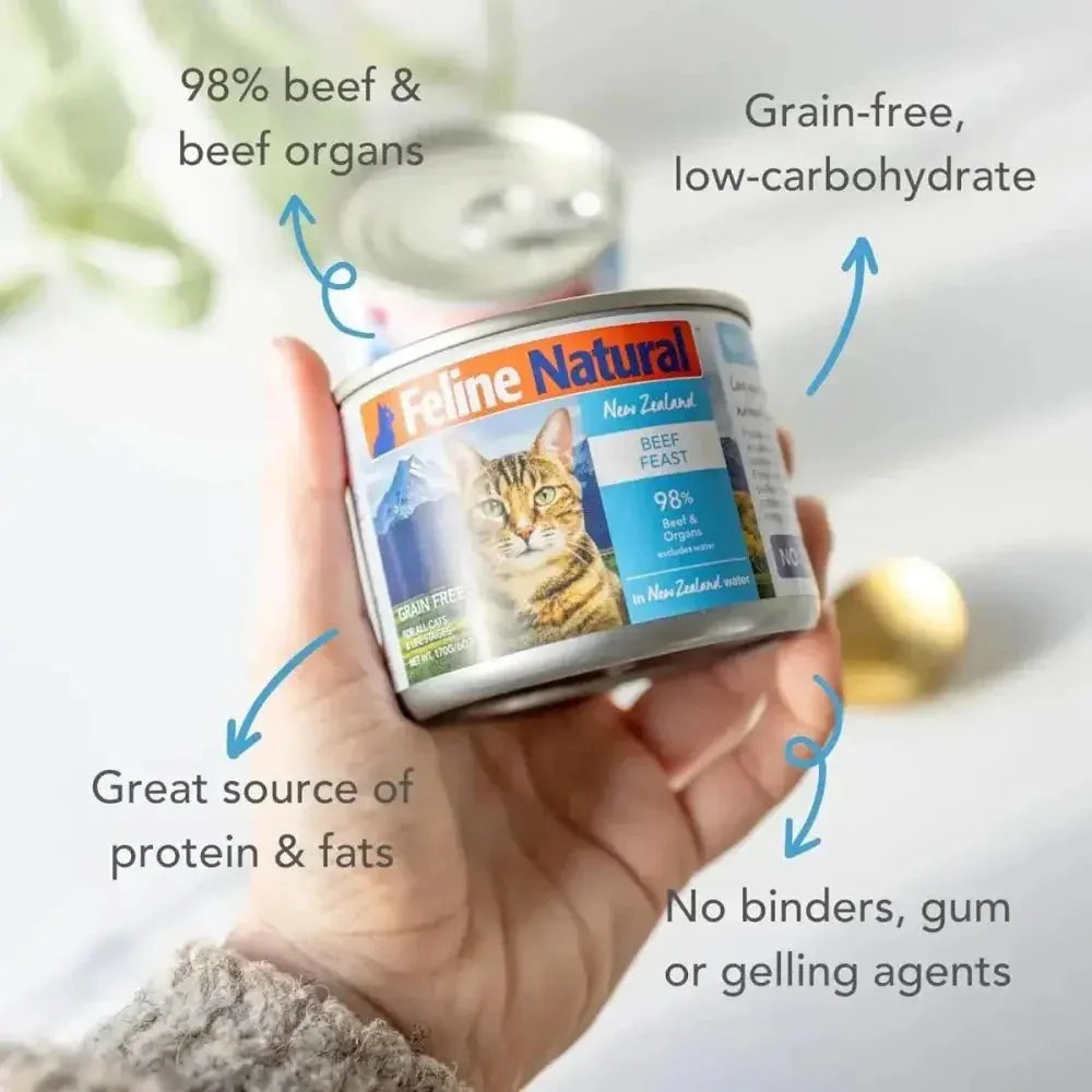 Feline Natural Beef Feast Grain - Free Canned Cat Food - Talis Us