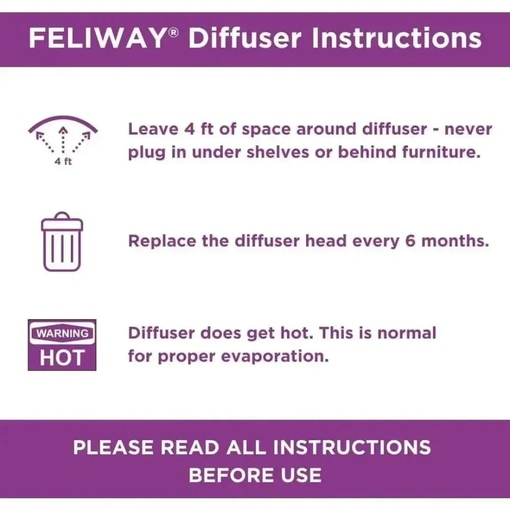 Feliway Classic Cat Calming Pheromone Diffuser 30 Day Starter Kit 48 mL - Talis Us