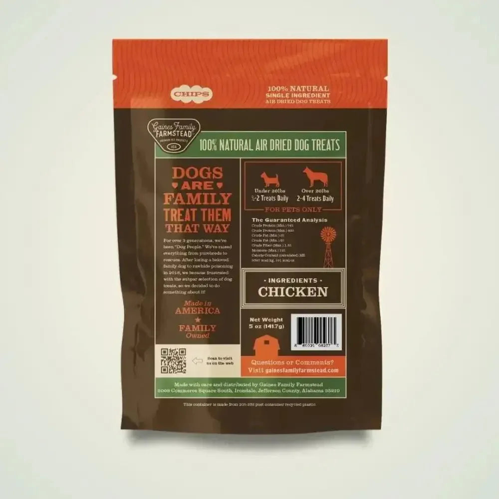 Gaines Family Farmstead Chicken Chips Soft & Chewy Dog Treats 5oz - Talis Us