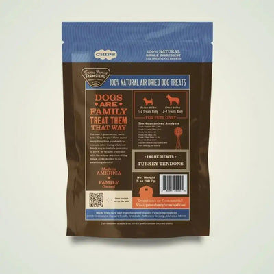 Gaines Family Farmstead Turkey Tendon Chips Soft & Chewy Dog Treats 5oz - Talis Us