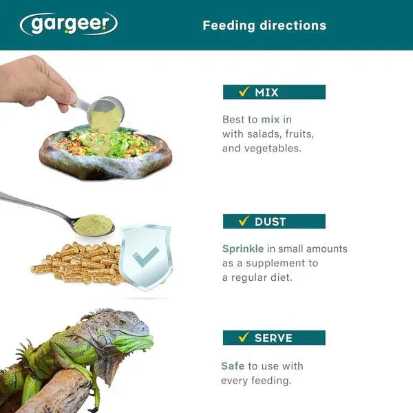 Gargeer Iguana Salad Topper - Premium Food Supplement - Talis Us