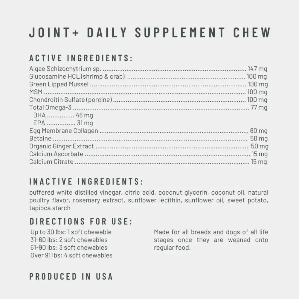 Get Joy Dog Joint Health Supplements for Mobility Support 90 count - Talis Us
