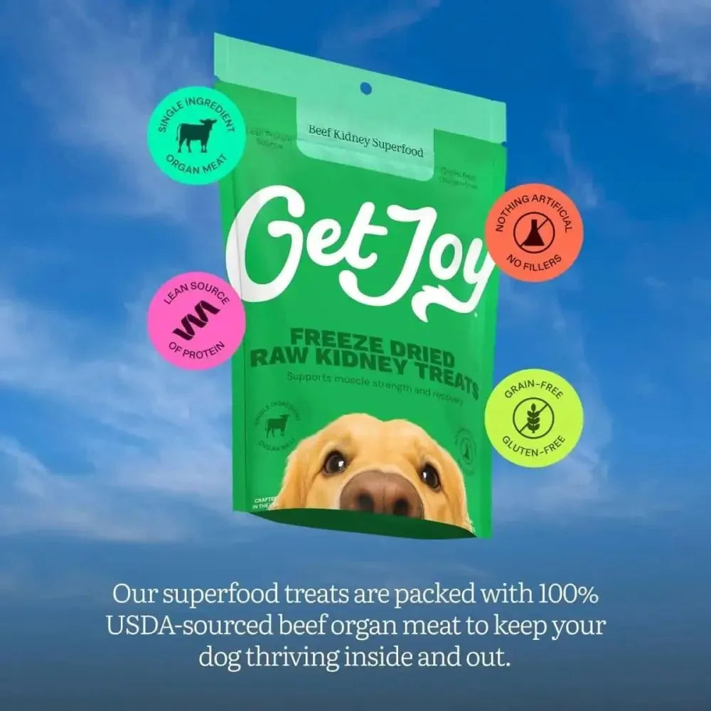 Get Joy Superfood Beef Organ Kidney Freeze - Dried Dog Treats - Talis Us
