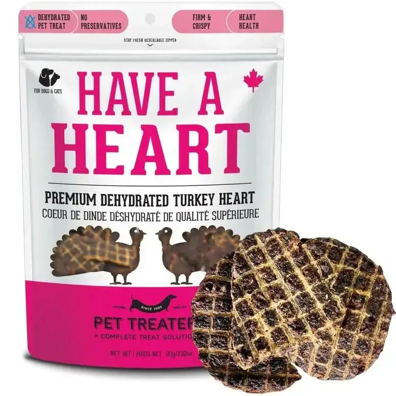 The Granville Island Turkey Heart Premium Dehydrated Pet Treat High Protein 2.8 oz - Talis Us