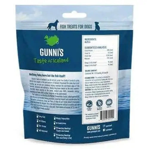 Gunni's Taste of Iceland Omega Rich Wolffish Wafers Dog Treats 5.0oz - Talis Us