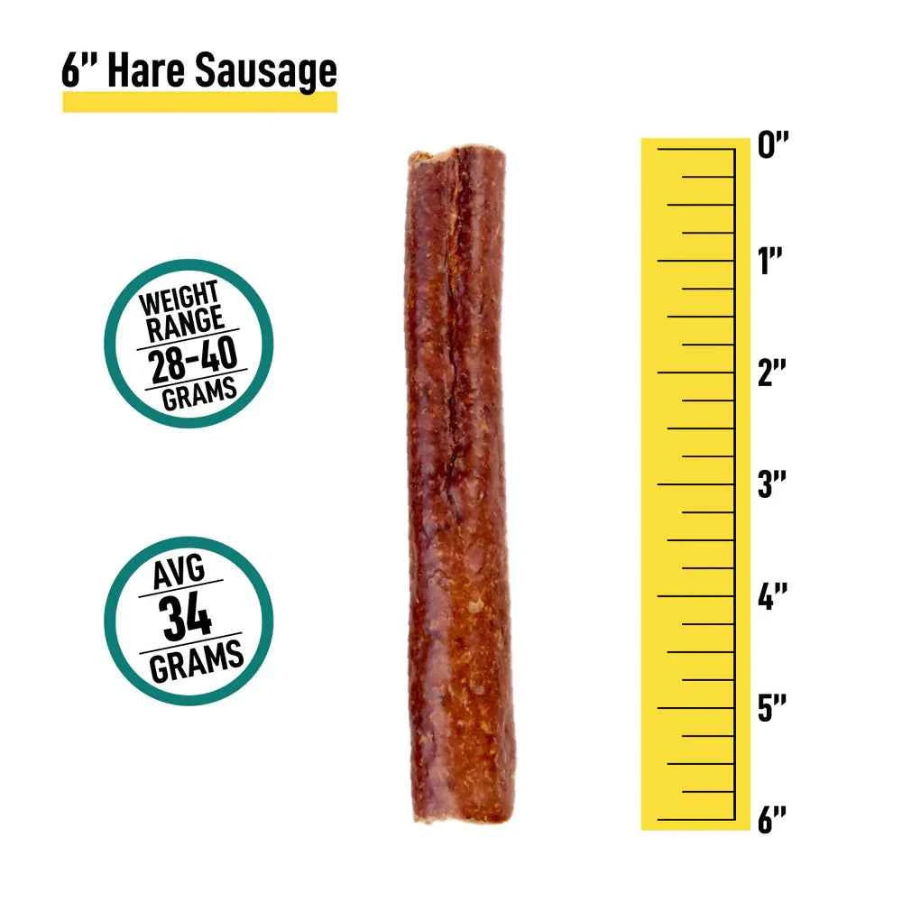 Talis Us Hare Sausages Dog Treats 6 Count