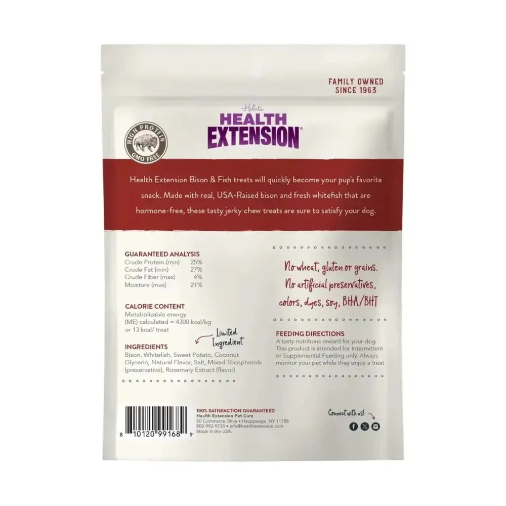 Health Extension Bison & Fish Dehydrated Jerky Recipe for Dogs - Talis Us