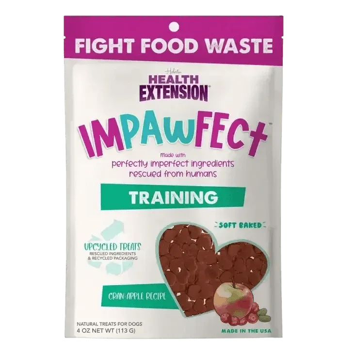 Health Extension Impawfect Cran - Apple Dog Training Treats 4oz - Talis Us
