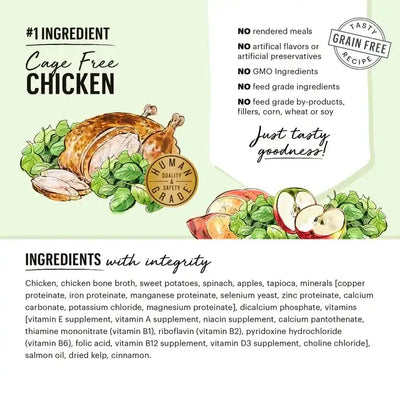 The Honest Kitchen One Pot Stews: Slow Cooked Chicken Stew with Sweet Potato, Spinach & Apples Wet Dog Food 6/10.5oz The Honest Kitchen