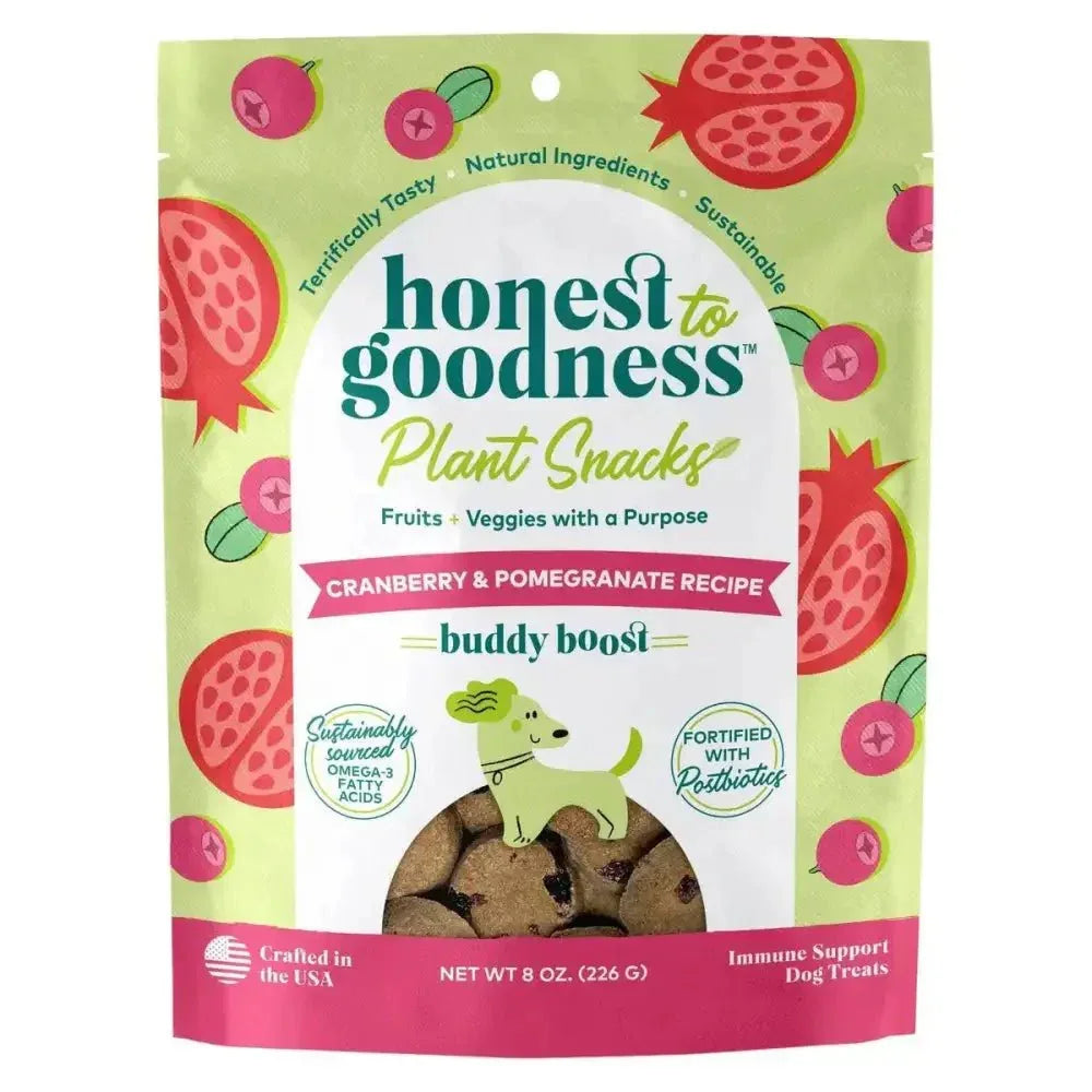 Honest To Goodness™ Plant Snacks Buddy Boost Cranberry & Pomegranate Recipe Dog Treats 8oz - Talis Us