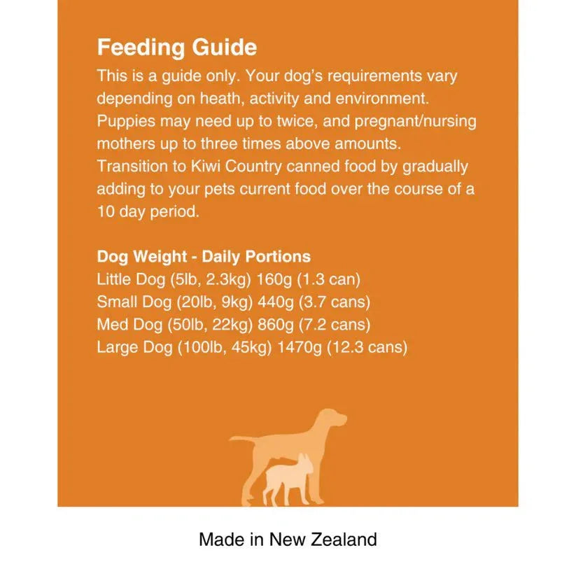 Kiwi Country Chicken & NZ Green Mussel Wet Dog Food 24ea/6 oz - Talis Us