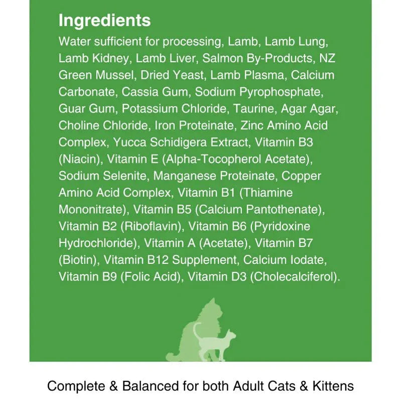 Kiwi Country Lamb & NZ Green Mussel Wet Cat Food 24ea/3 oz - Talis Us