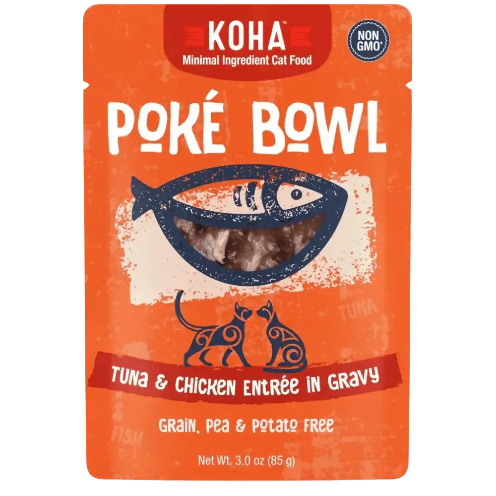 KOHA Poké Bowl Tuna & Chicken Entrée in Gravy for Cats - Talis Us