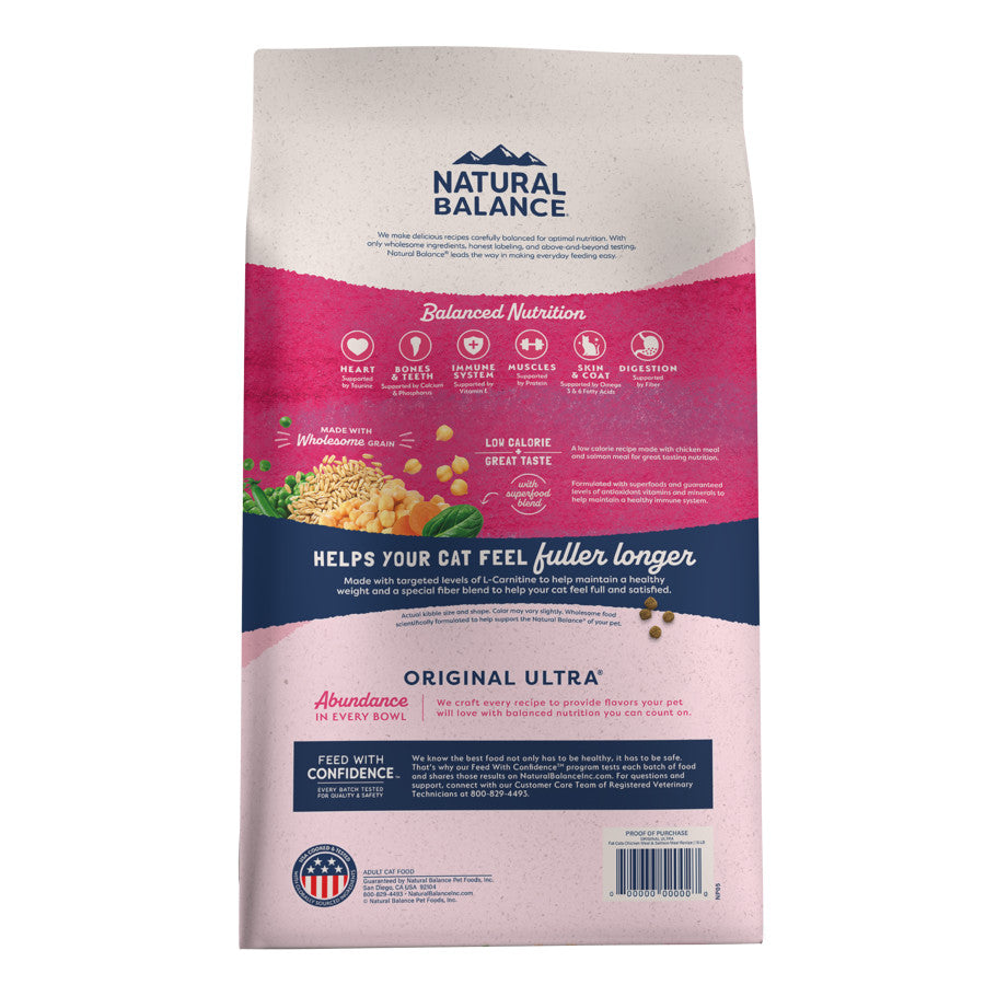 Premium Dry Cat Food for Whole Body Health - Natural Balance Original Ultra