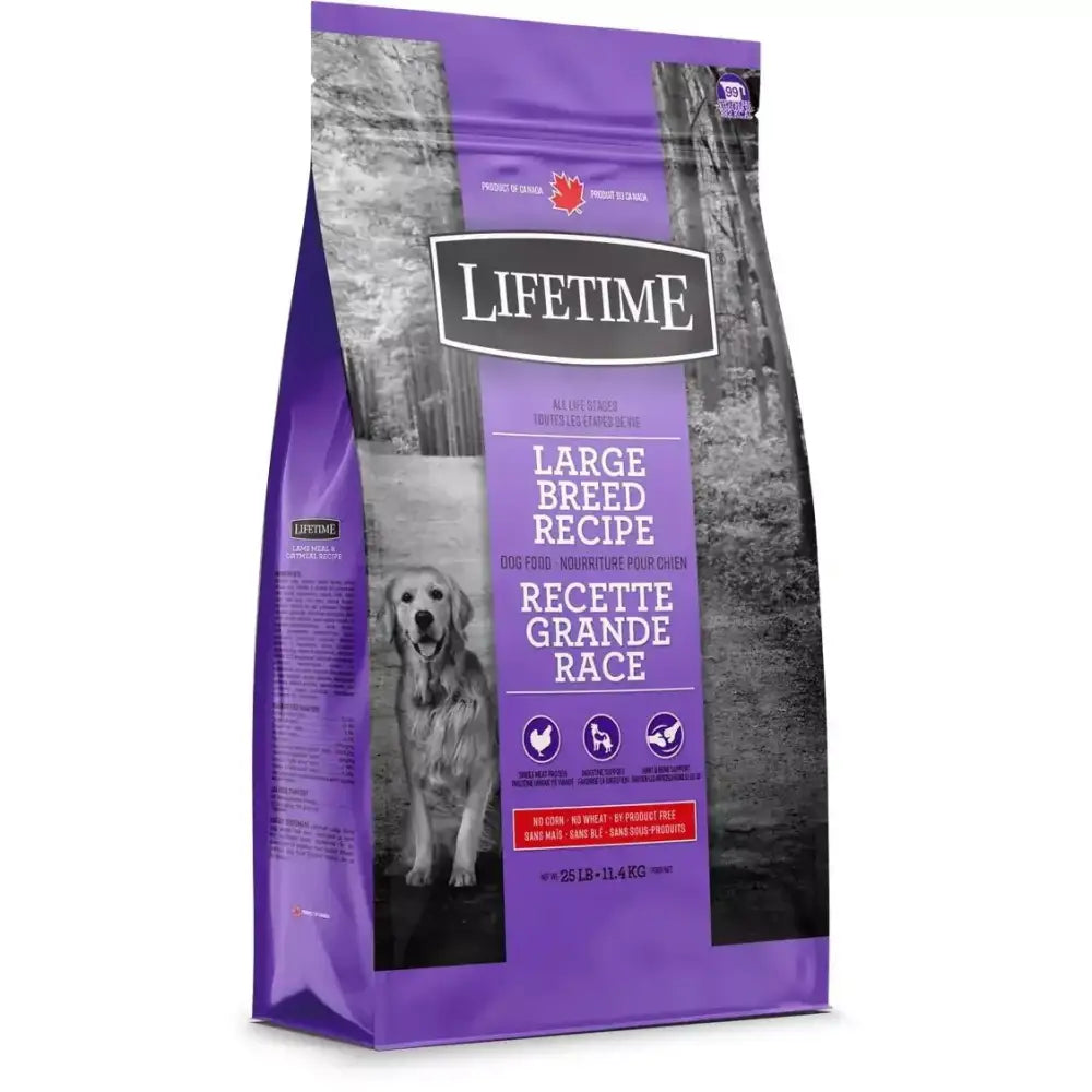 Lifetime Large Breed Chicken & Oatmeal Dry Dog Food 25lb - Talis Us