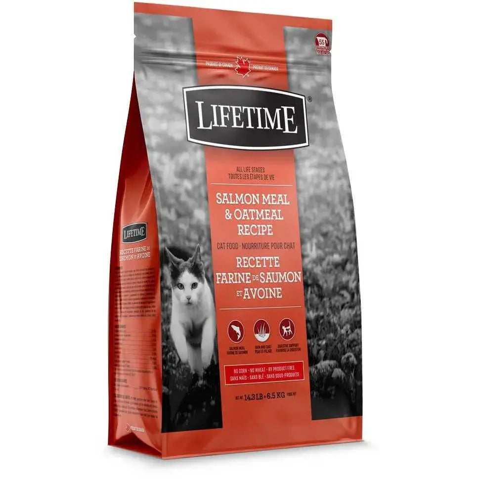 Lifetime Salmon & Oatmeal Indoor Cat Food - Adult & Senior - Talis Us